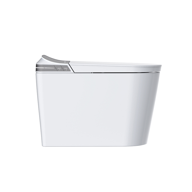Inodoro inteligente con calefacción instantánea y descarga automática desde el asiento