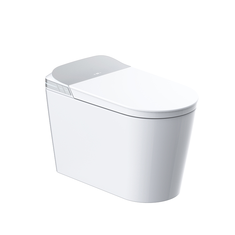 Inodoro inteligente con calefacción instantánea y descarga automática desde el asiento