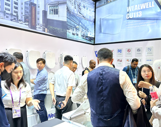 Wealwell präsentiert innovative intelligente Badezimmerprodukte auf der 134. Canton Fair