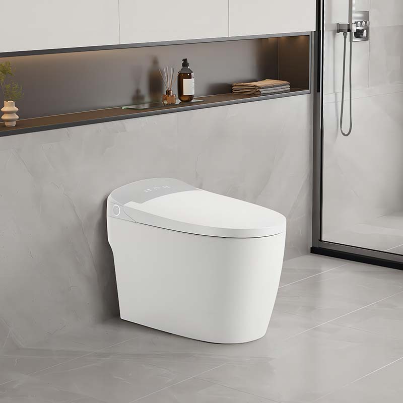 Inodoro automático con sensor de pie montado en el piso S-trap