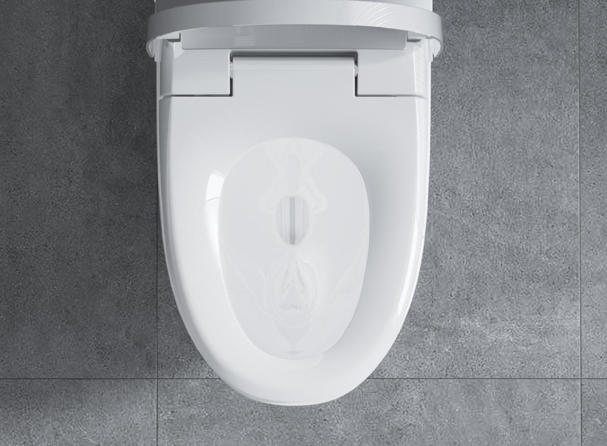 warm air drying toilet