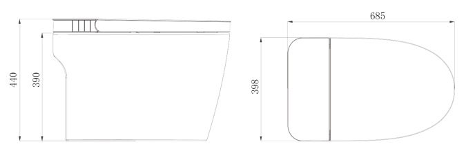 Eco flush toilet