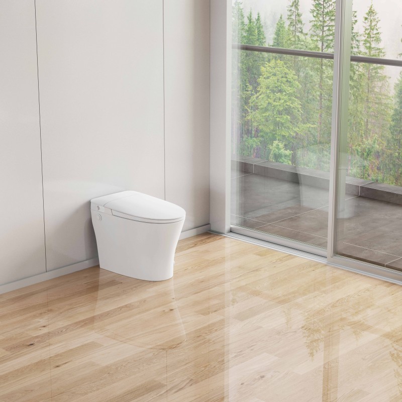 مرحاض بيديه غير كهربائي مزود بنظام مياه مستقل