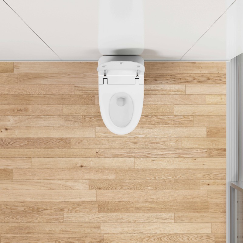 مرحاض بيديه غير كهربائي مزود بنظام مياه مستقل