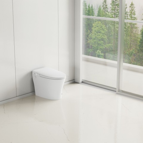 No-Power Bidet Toilet with Built-in Water Tank