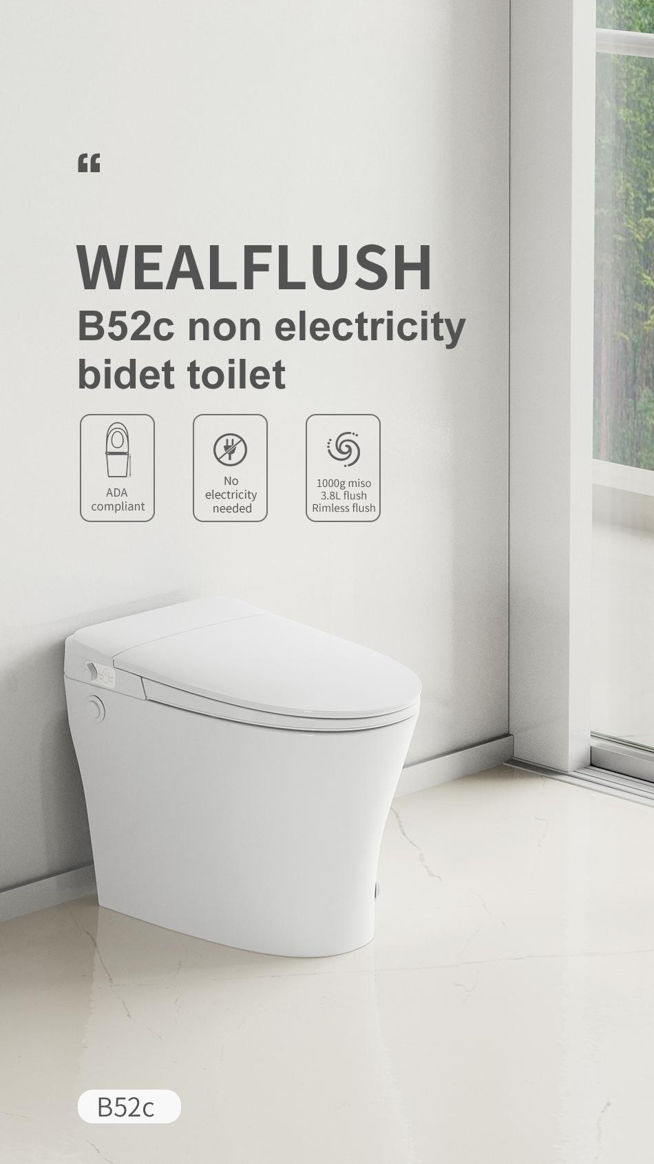 Self-contained bidet toilet