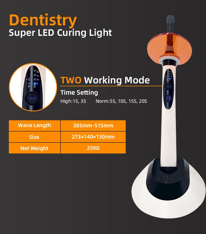 cordless dental LED curing light