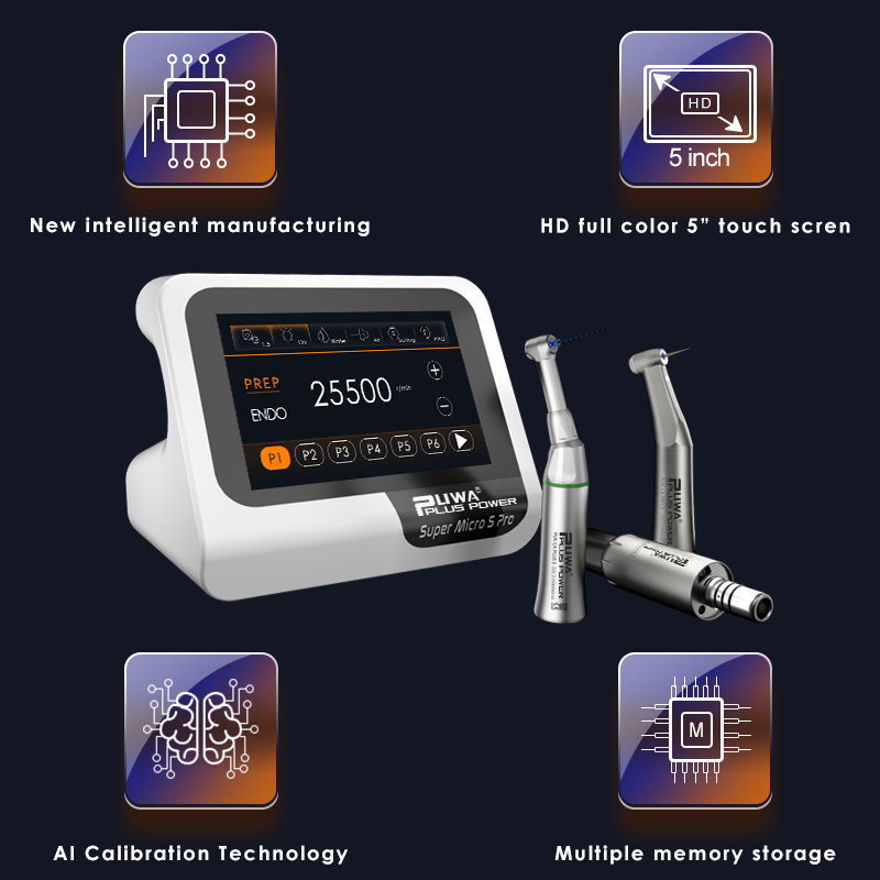 Dental Clinical Brushless Micromotor Fiber Optical With Internal Water