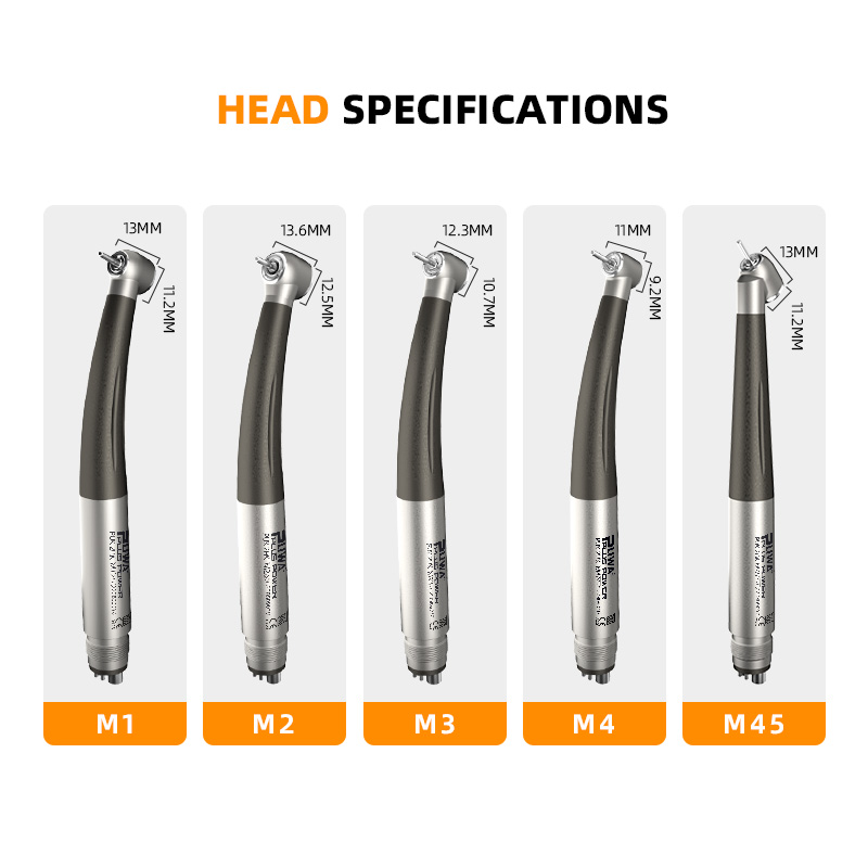 Precise Ceramic Bearing High Speed Dental Turbine Handpiece-PUK P