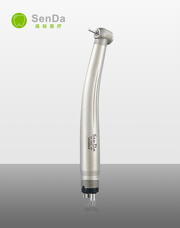Geräuscharmes Hochgeschwindigkeits-Dentalhandstück mit Druckknopf
