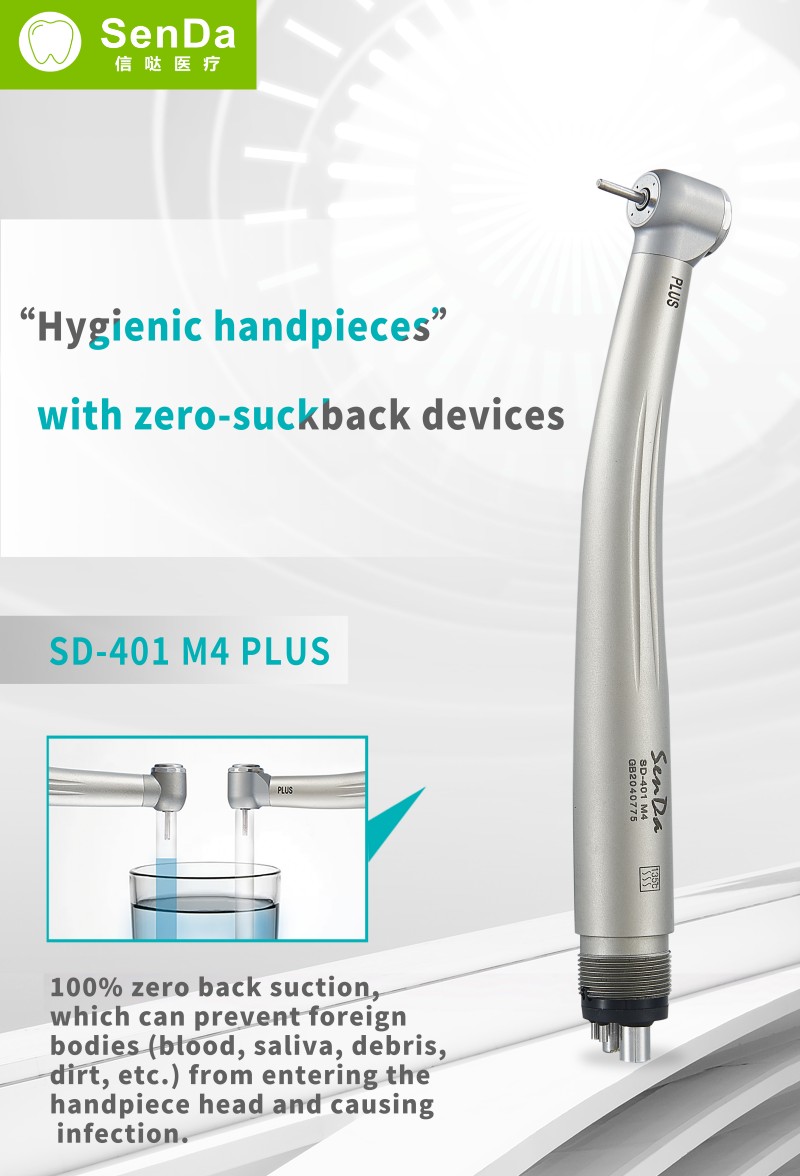 Titanium fiber optic high speed handpiece