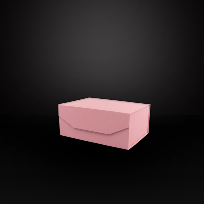 صندوق هدايا من ورق كرافت قابل للطي مع صندوق حاوية من رقائق معدنية بالأشعة فوق البنفسجية