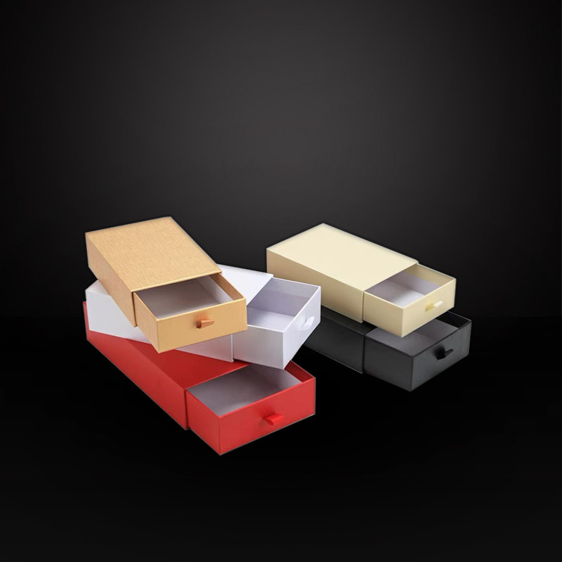 cardboard slide sliding drawer box single multi layer