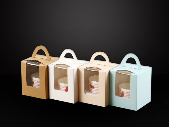 Enhance packaging and visibility with kraft colored cartons with plastic window handles