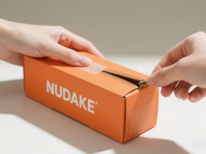 Adding zipper on packaging carton