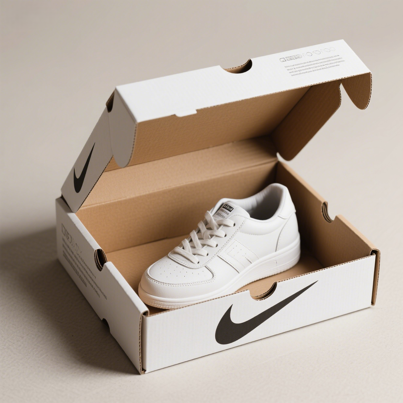 foldable corrugated shoe box
