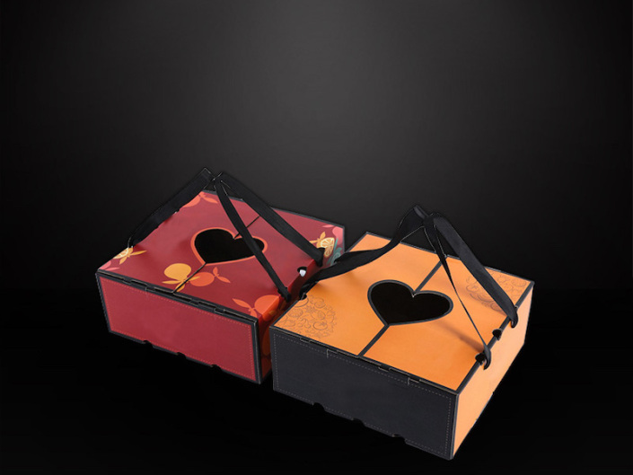 Elegant Presentation Meets Practicality — The Customizable Fruit Cake Gift Open-Top Corrugated Box with Ribbon Handle