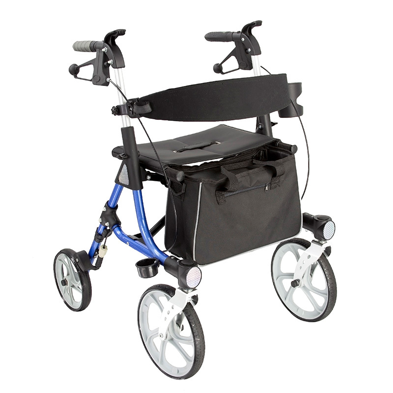 Light Weight Foldable Aluminum Rollator With Seat