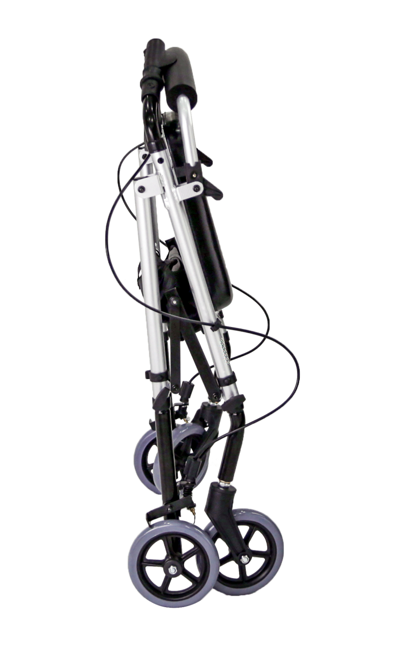 Foldable Aluminum Rollator With Basket