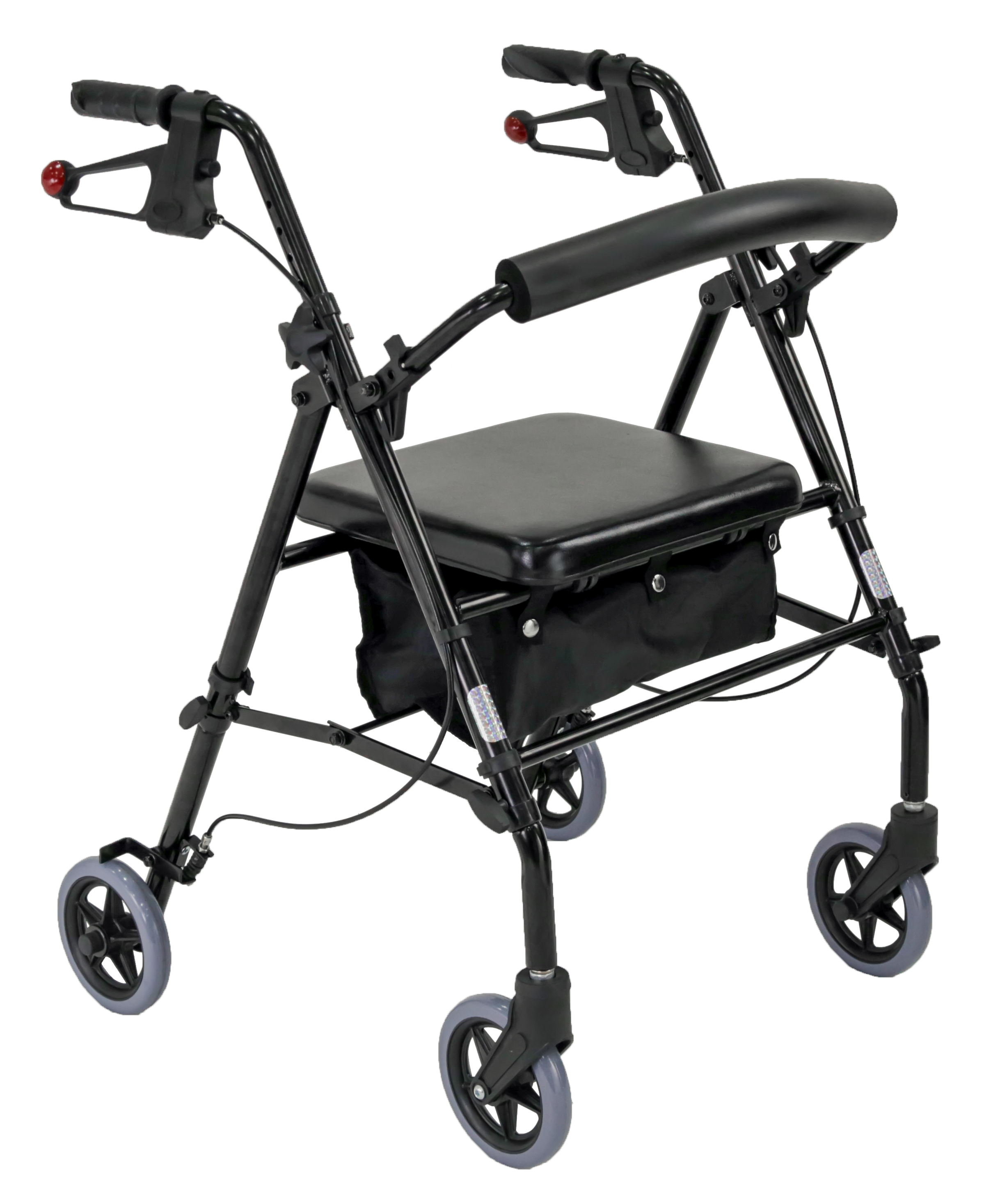 Rollator pliabil din aluminiu cu coș