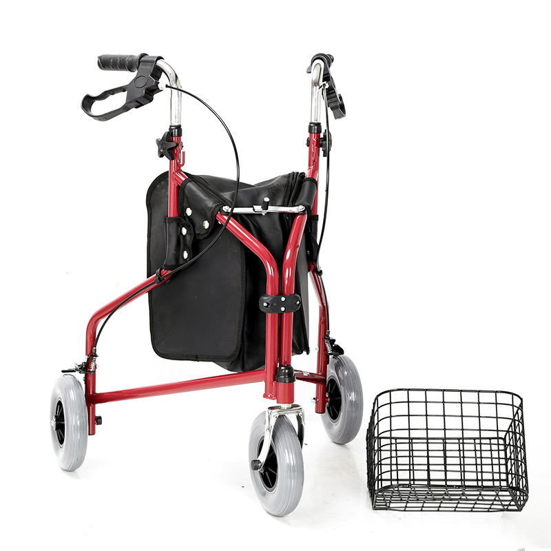 Foldable Aluminum Rollator With 8