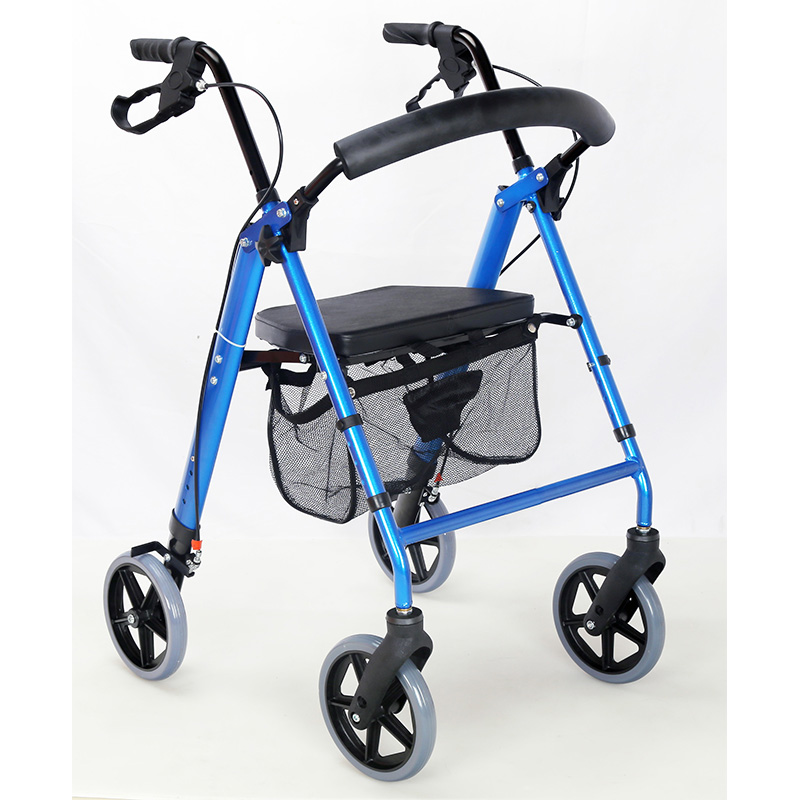 Rollator confortabil din aluminiu cu scaun