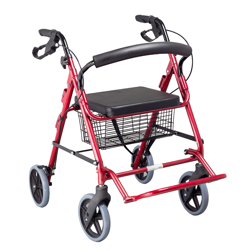 Faltbarer Funktionsrollator aus Aluminium
