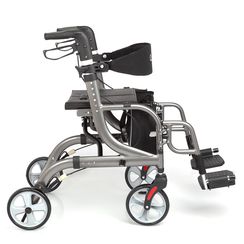 Delux Functional Aluminum Rollator With Seat