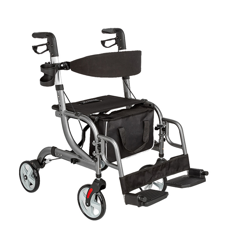 Delux Functional Aluminum Rollator With Seat