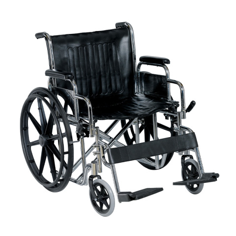 Fauteuil roulant en acier économique robuste
