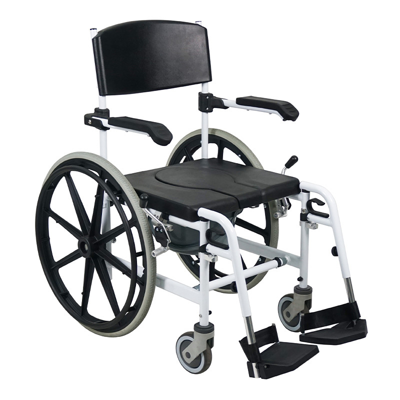 Light Weight Aluminum Commode Wheelchair