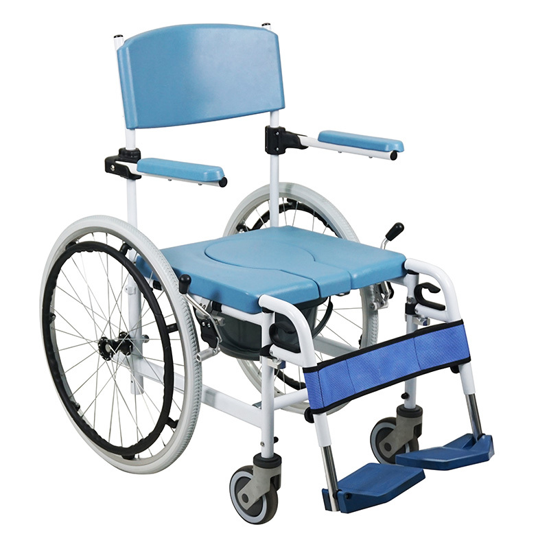 Light Weight Aluminum Commode Wheelchair