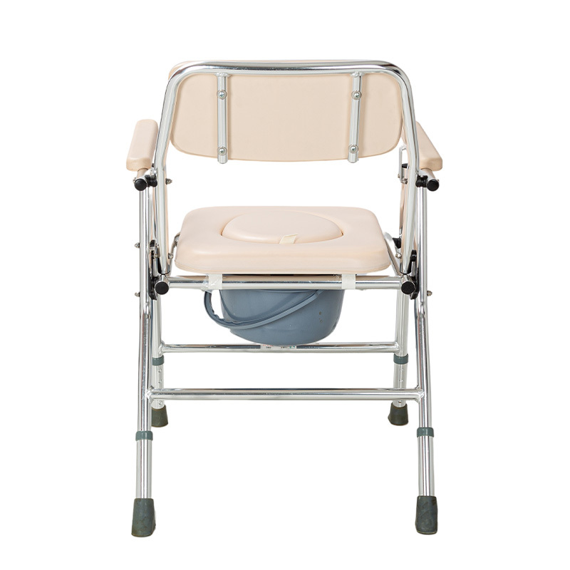 Comfortable Aluminum Commode Chair With Armrest