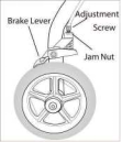 Economical widened rollator