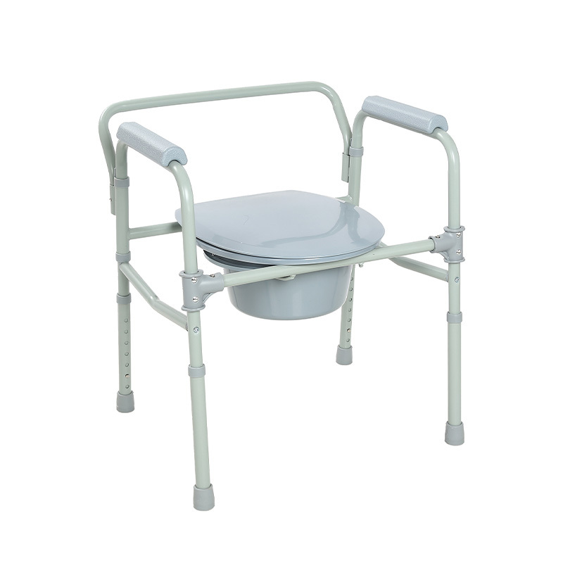 Extra Wide Steel Commode Chair