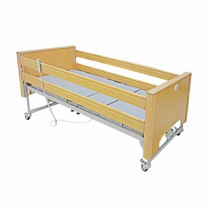 Wooden 5 Functions Electric Home Care Hospital Bed