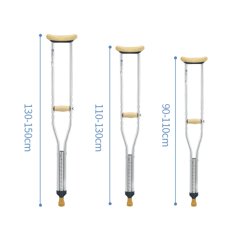 Cârja axilară reglabilă pe înălțime pentru persoanele cu dizabilități