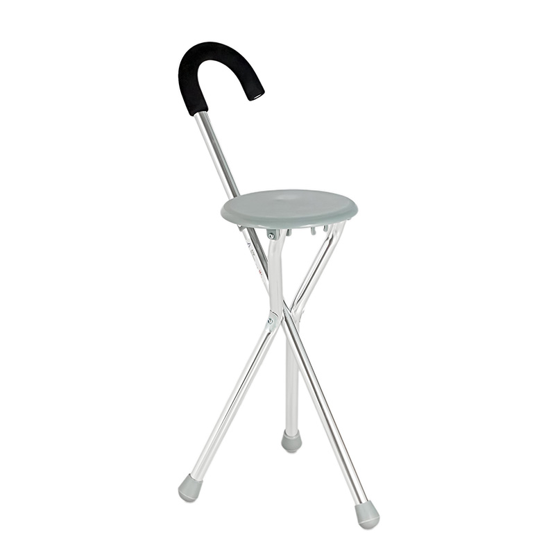 Bastón Trípode Plegable Con Asiento