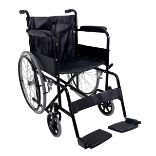 Silla de ruedas manual de acero básica