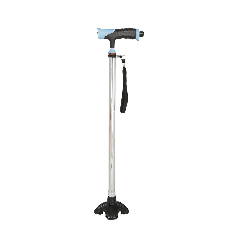 Adjustable Aluminium Cane with Lamp for Old Man
