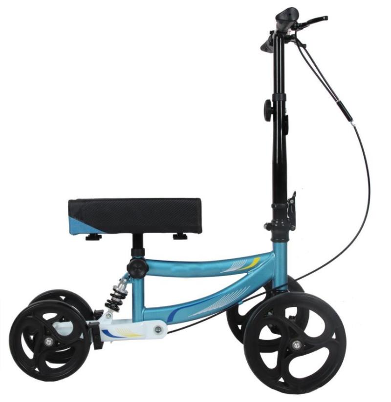 Foldable Knee Scooter Walker for Foot Injuries with shopping bag