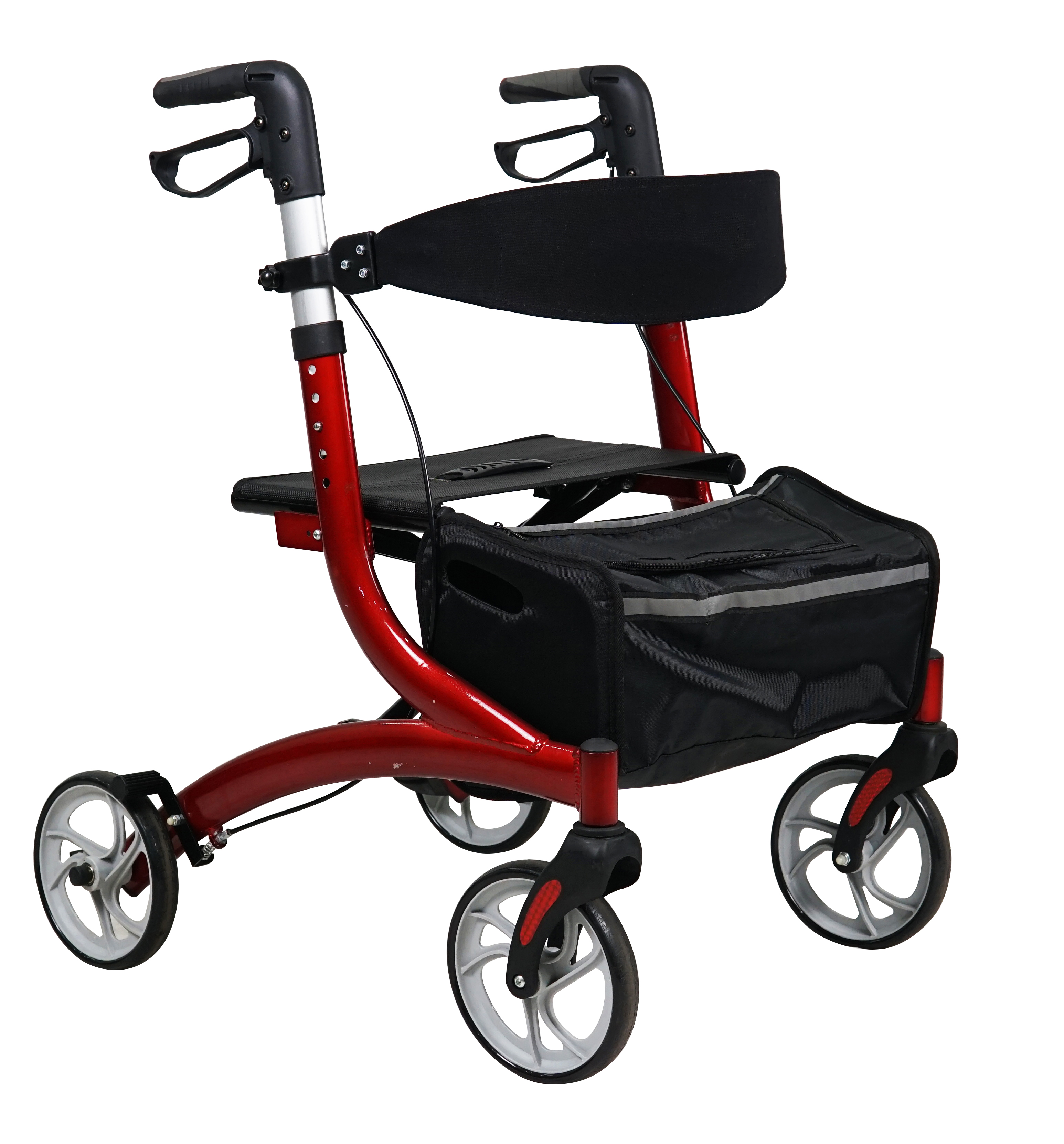 Supply Deluxe Rollator Walker for Folding with Seat Wholesale Factory ...