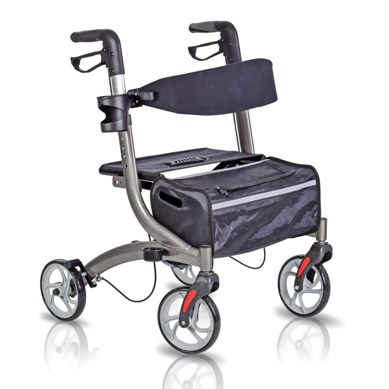 Deluxe Rollator Walker for Folding with Seat