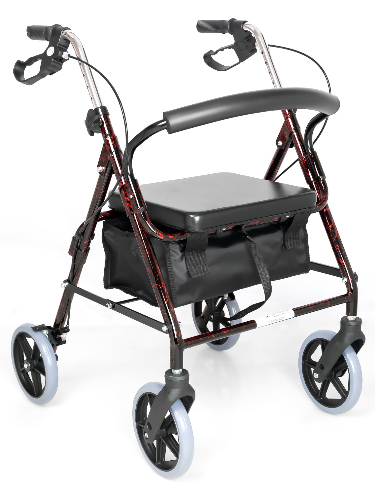 lightweight walkers with wheels and seat and basket