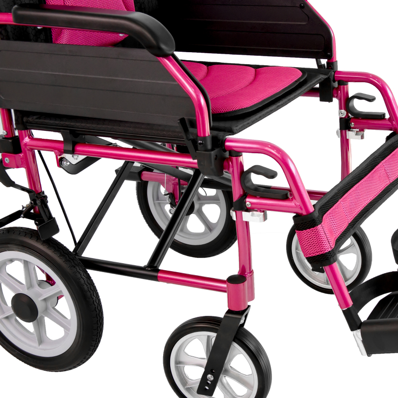 Cost-effective Transport Wheelchair with Lightweight Aluminum Frame