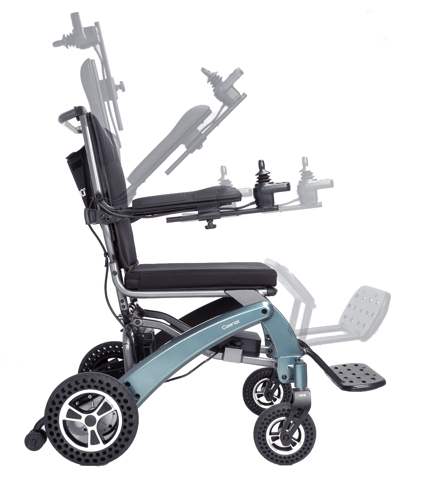 foldable motorised wheelchair