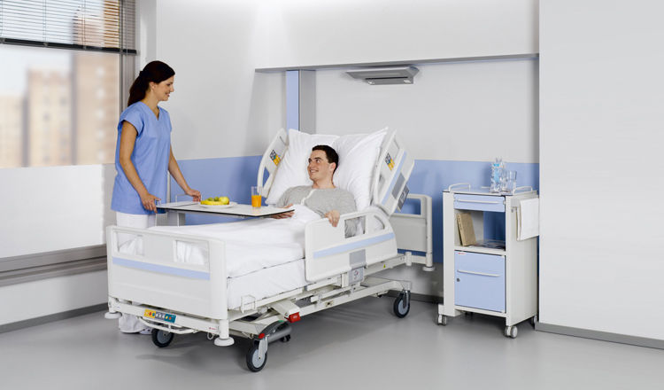 What are the design characteristics of electric medical beds?