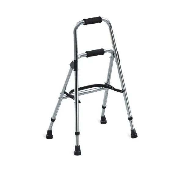 O andador dobrável de alumínio é adequado para pessoas que precisam caminhar por muito tempo?