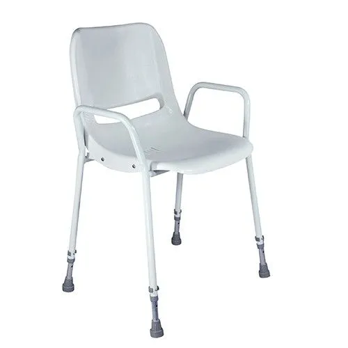 Can the shower chair be used in outdoor shower areas?