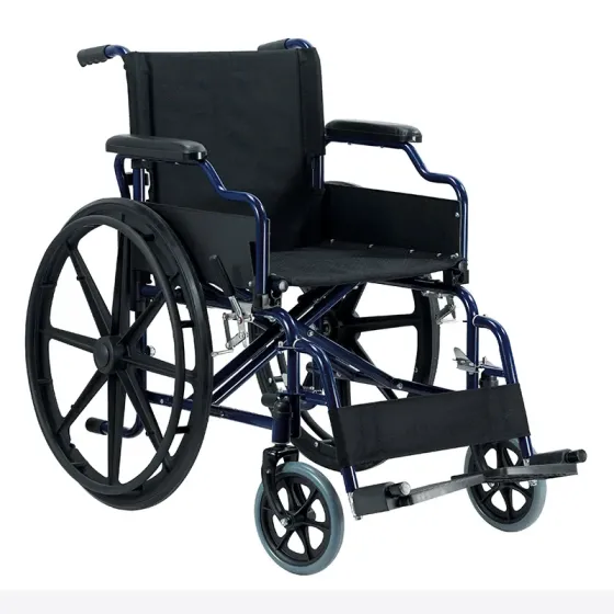 Le fauteuil roulant en acier inoxydable est-il facile à pousser et à contrôler ?